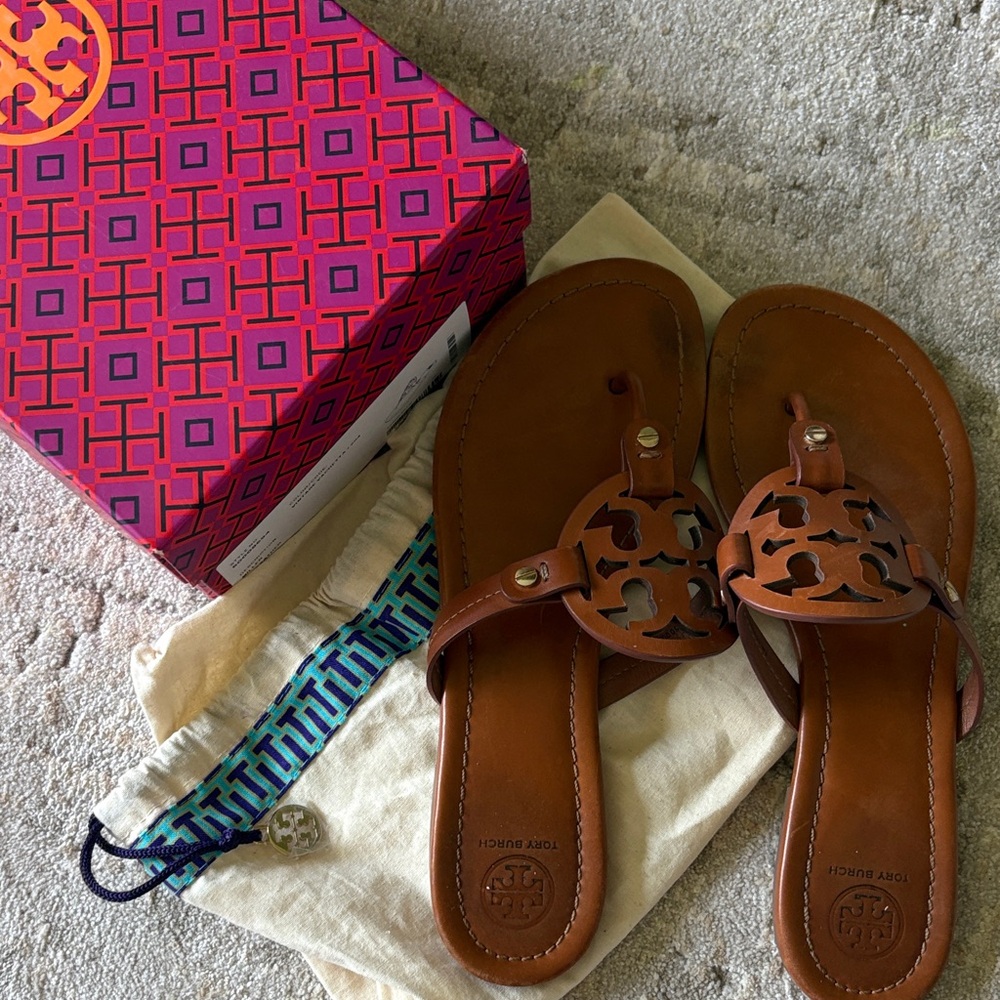 Tory Burch Brown Miller Sandals